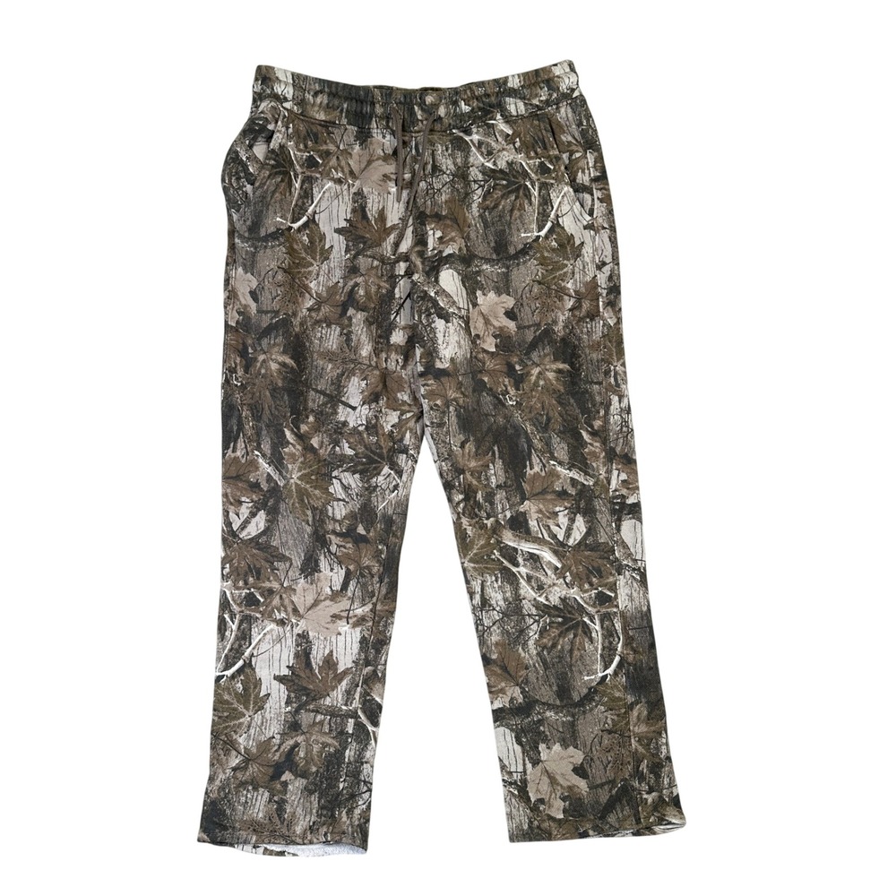 Hollister Relaxed Jogger Pants Mens Large Camo Forest Leaf Print Sweatpants L